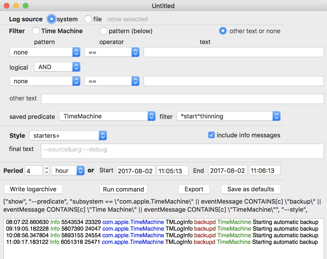 grep regex log analyzer tool for mac